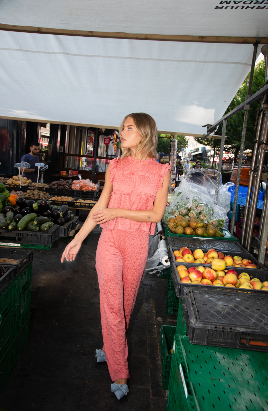 Helena Pants | Coral Red